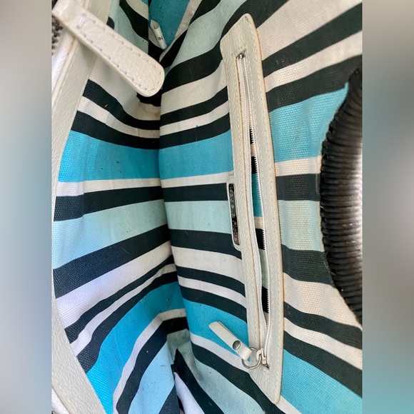 Vintage Isabella Fiore Straw Bow Handbag - Picture 6 of 7